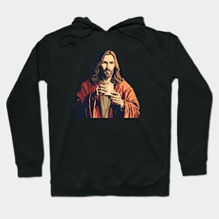 Christian Jesus Drinking Tea Hoodie